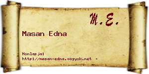 Masan Edna névjegykártya